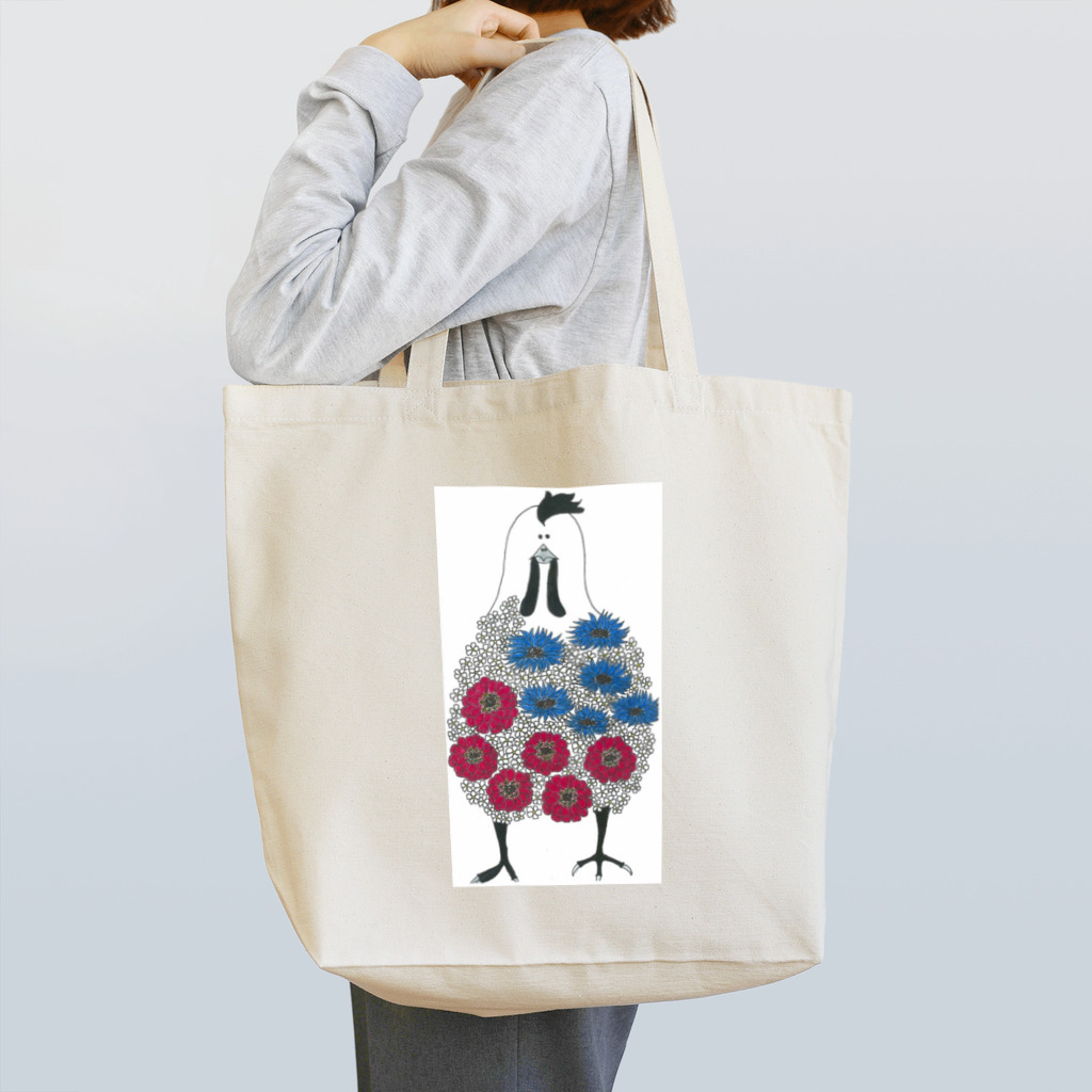 toyokoの花にわとり Tote Bag