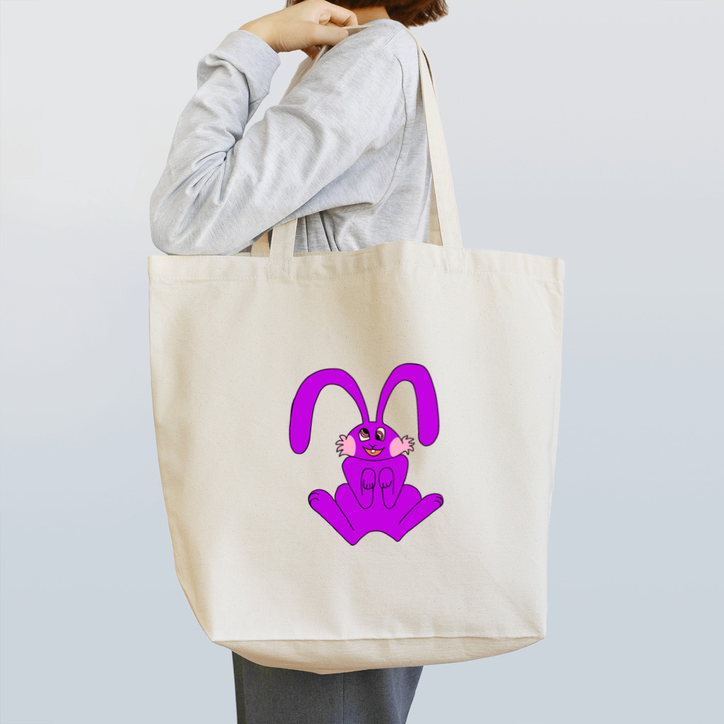 手描きのエトセトラの狂ったウサギ Tote Bag
