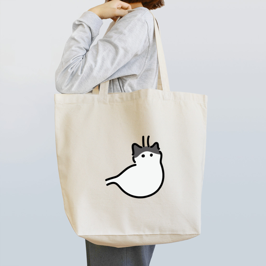 ねこやにわとりやの胃ハチワレ猫 Tote Bag