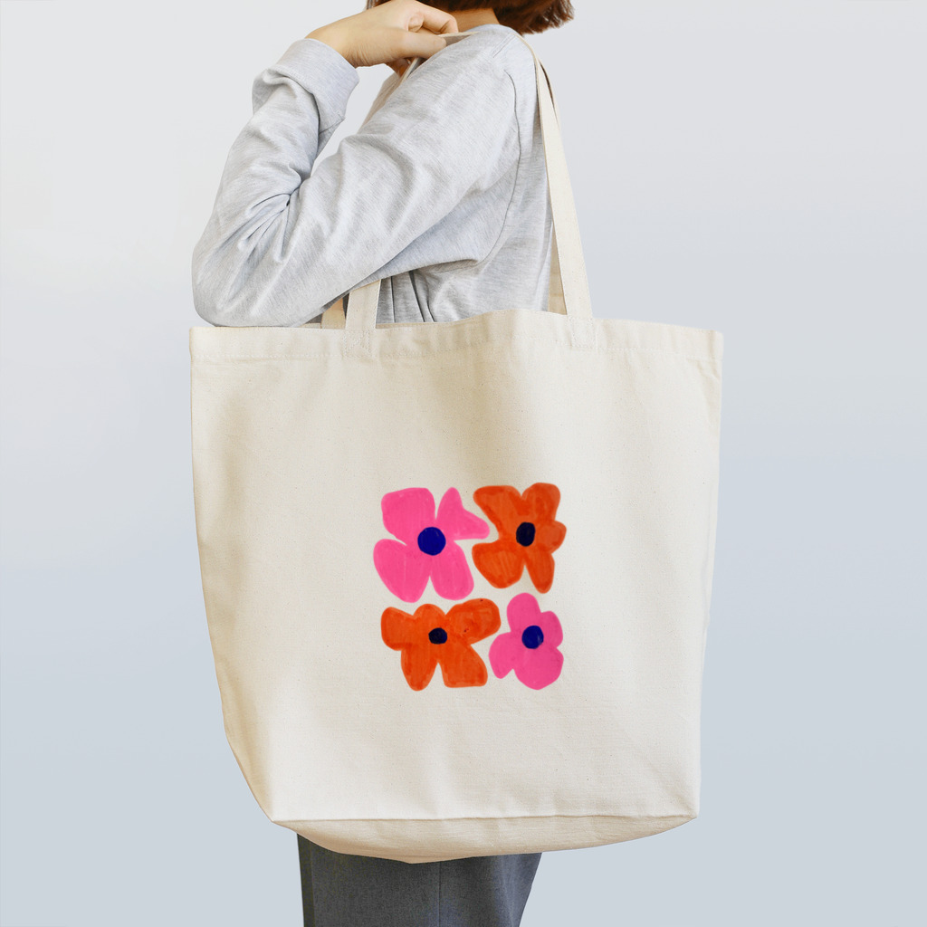 おしおちゃんの花（レトロ） Tote Bag