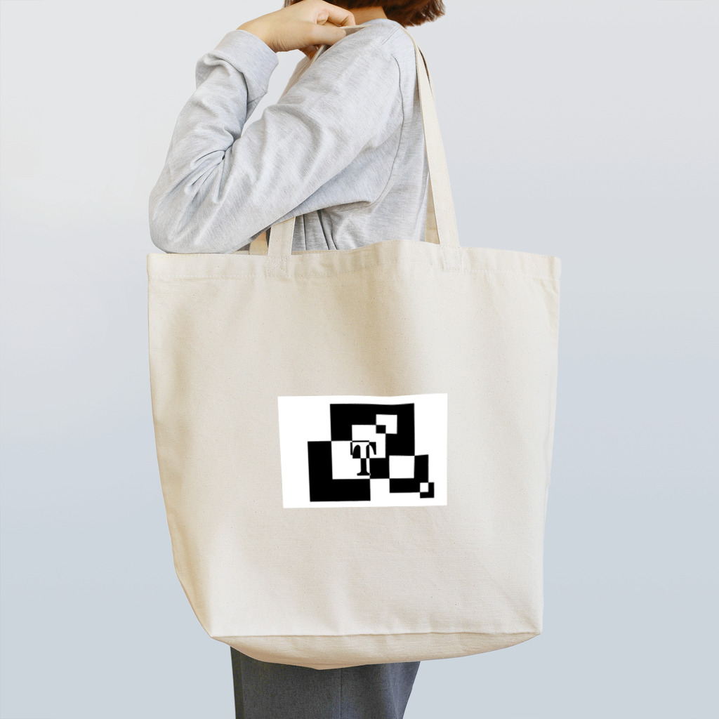 シンプルデザイン：Ｔシャツ・パーカー・スマートフォンケース・トートバッグ・マグカップのシンプルデザインアルファベットT Tote Bag