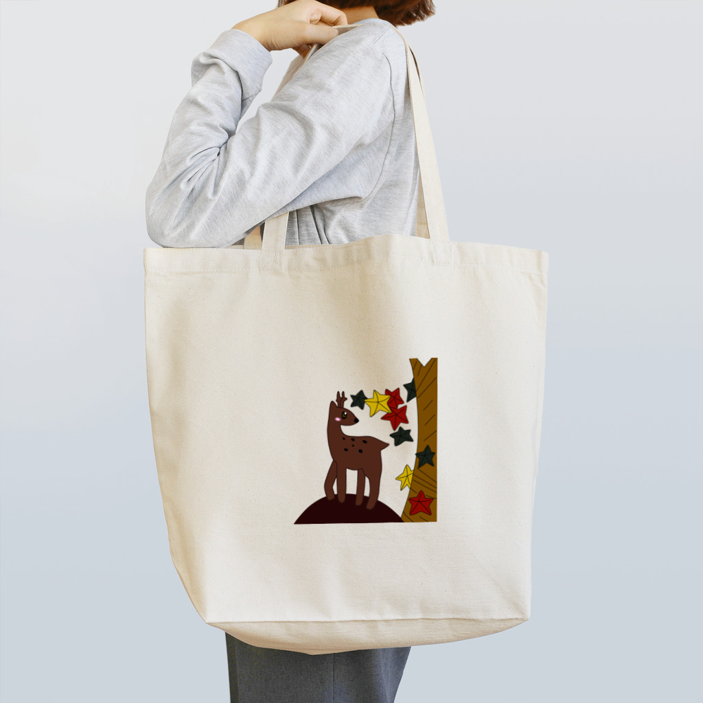 こんぺい工房の鹿と紅葉 Tote Bag