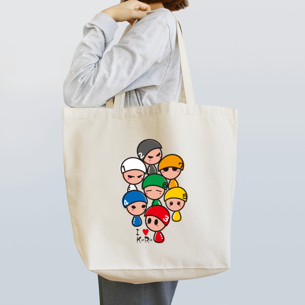 競輪研究の競輪研究公式キャラ「７車立て」 Tote Bag