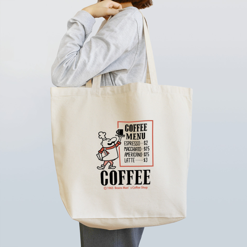 Design For EverydayのビーンズマンのCOFFEE SHOP トートバッグ