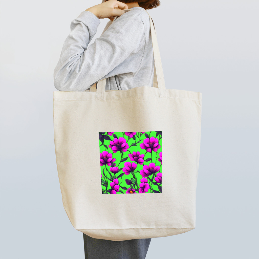 dolphineの紫の鮮やかな花 Tote Bag