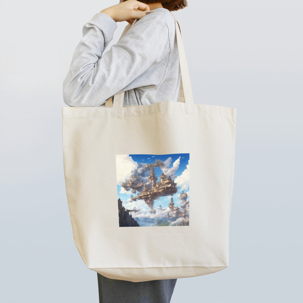 SetsunaAIの空に浮かぶ島のファンタジーグッズ Tote Bag