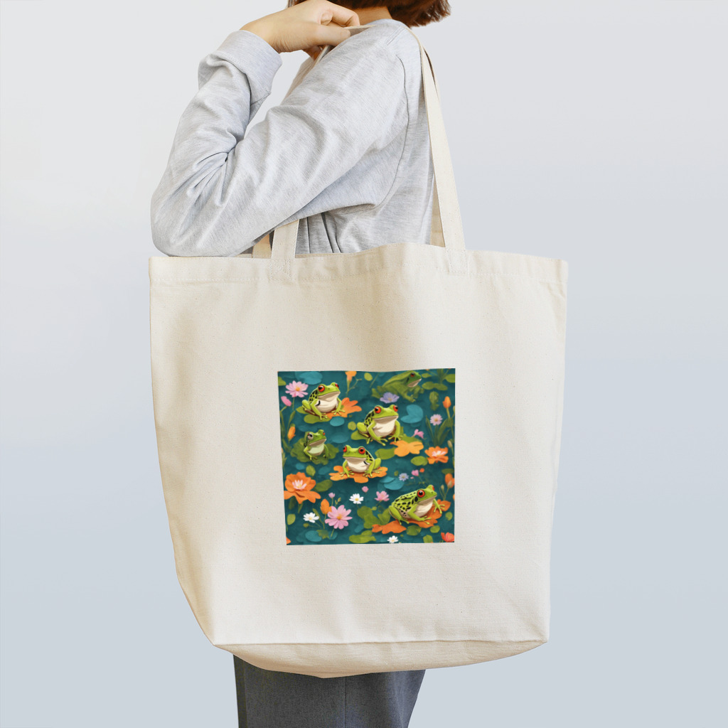 sagimoriのカエルアート Tote Bag