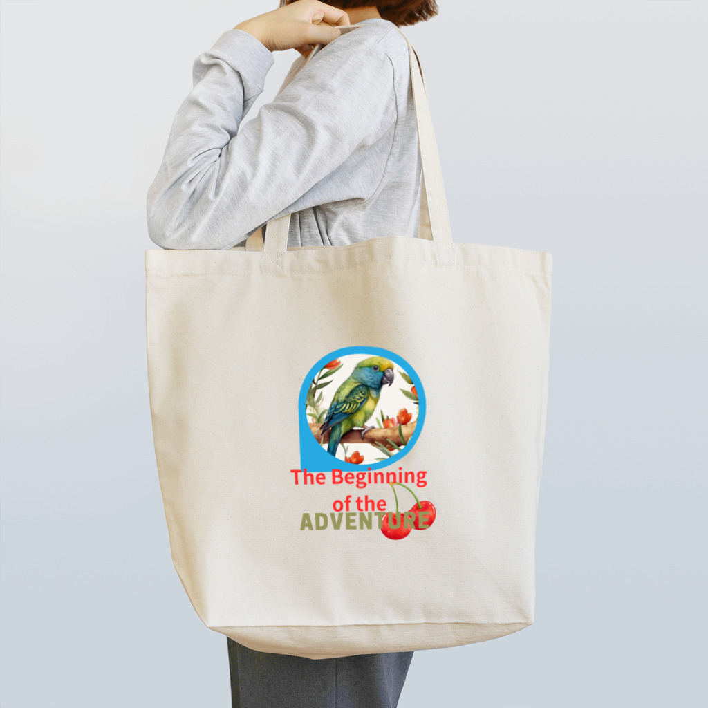 Mellow-Skyの冒険の始まりインコ Tote Bag