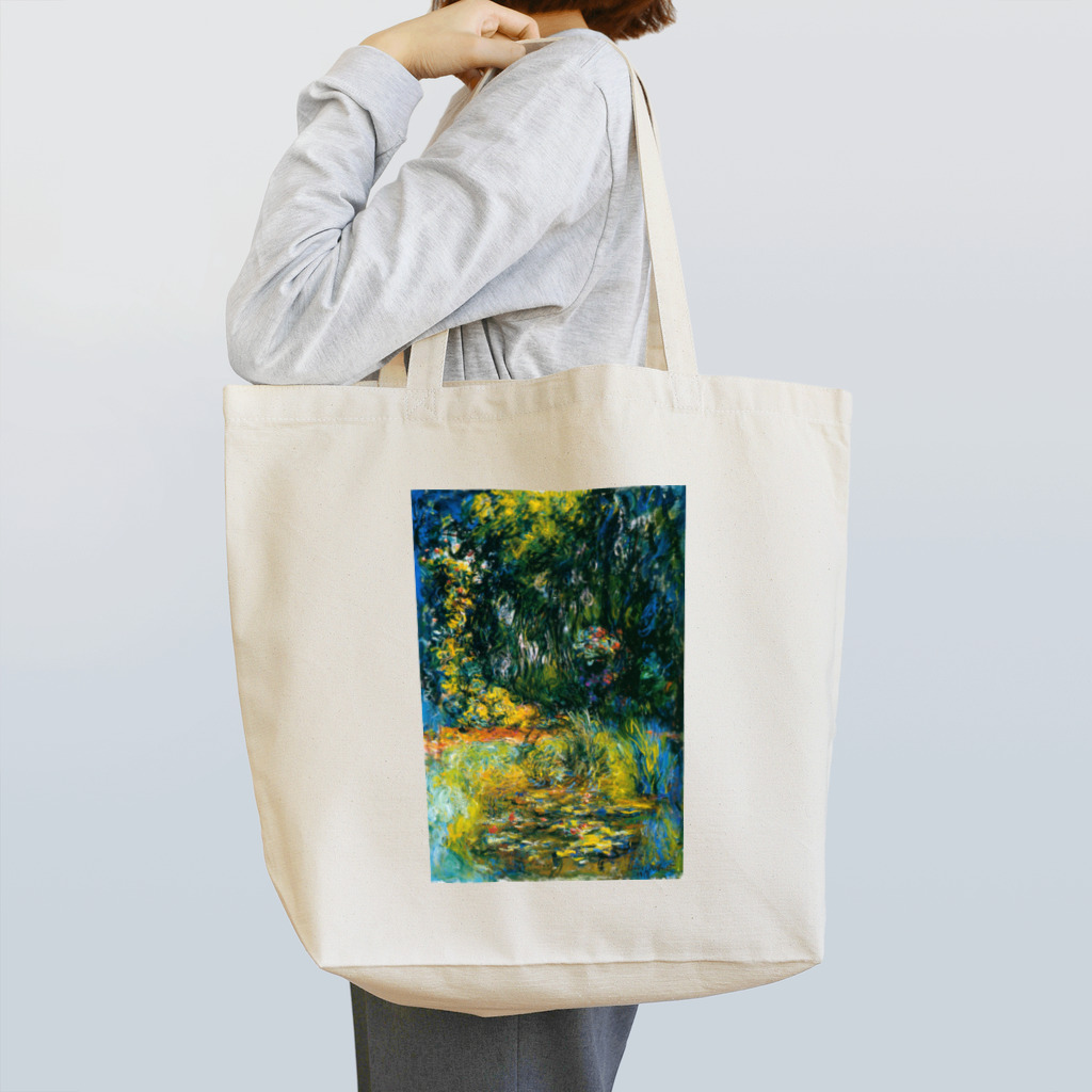 世界の絵画アートグッズのクロード・モネ 《睡蓮の池の片隅》 トートバッグ