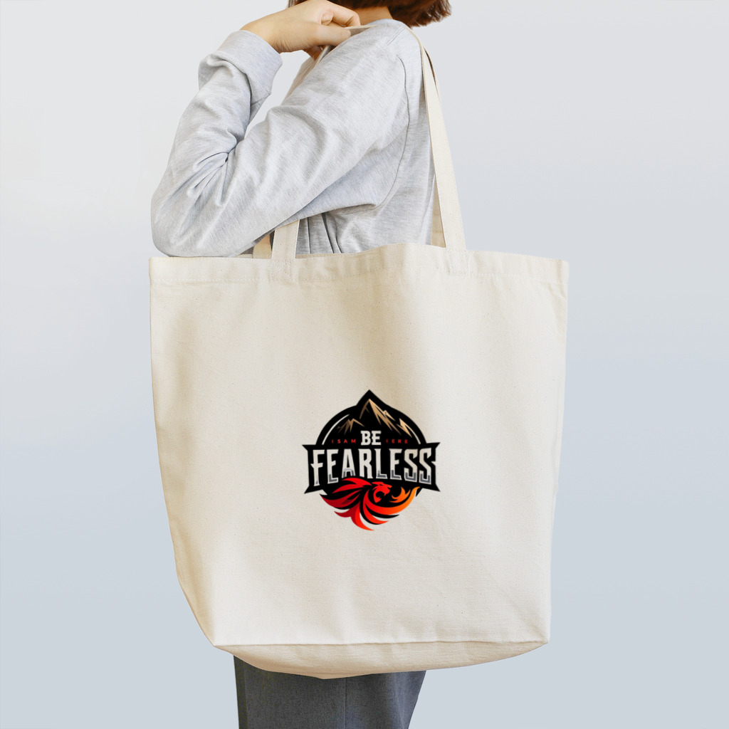 面白デザインショップ ファニーズーストアの**Be Fearless** - 恐れるな     -  トートバッグ