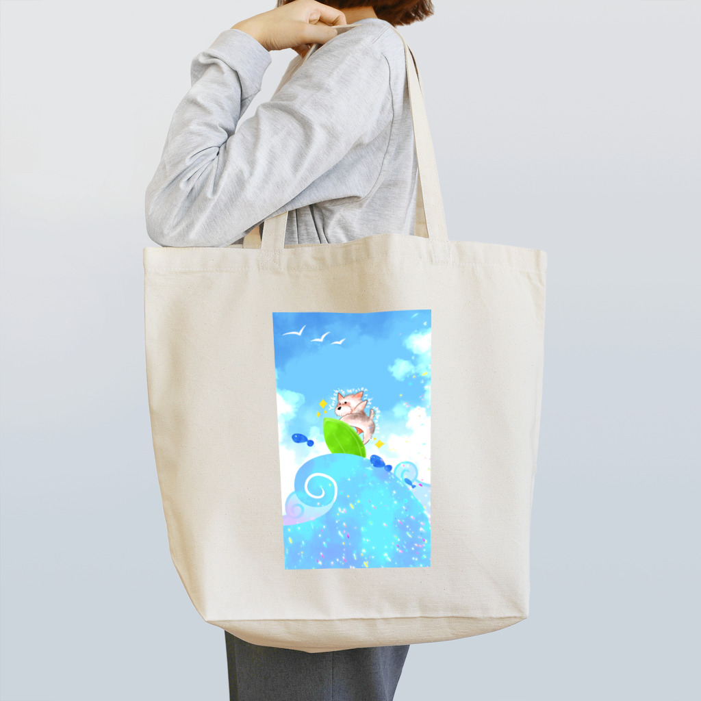 R&Mのヨーキー波に乗る Tote Bag