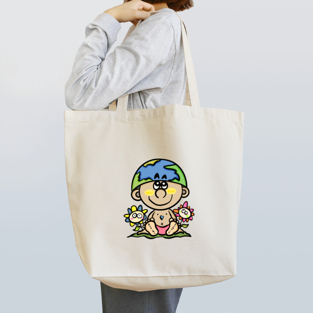 Colorful fam Earthのカラフルアース君 Tote Bag
