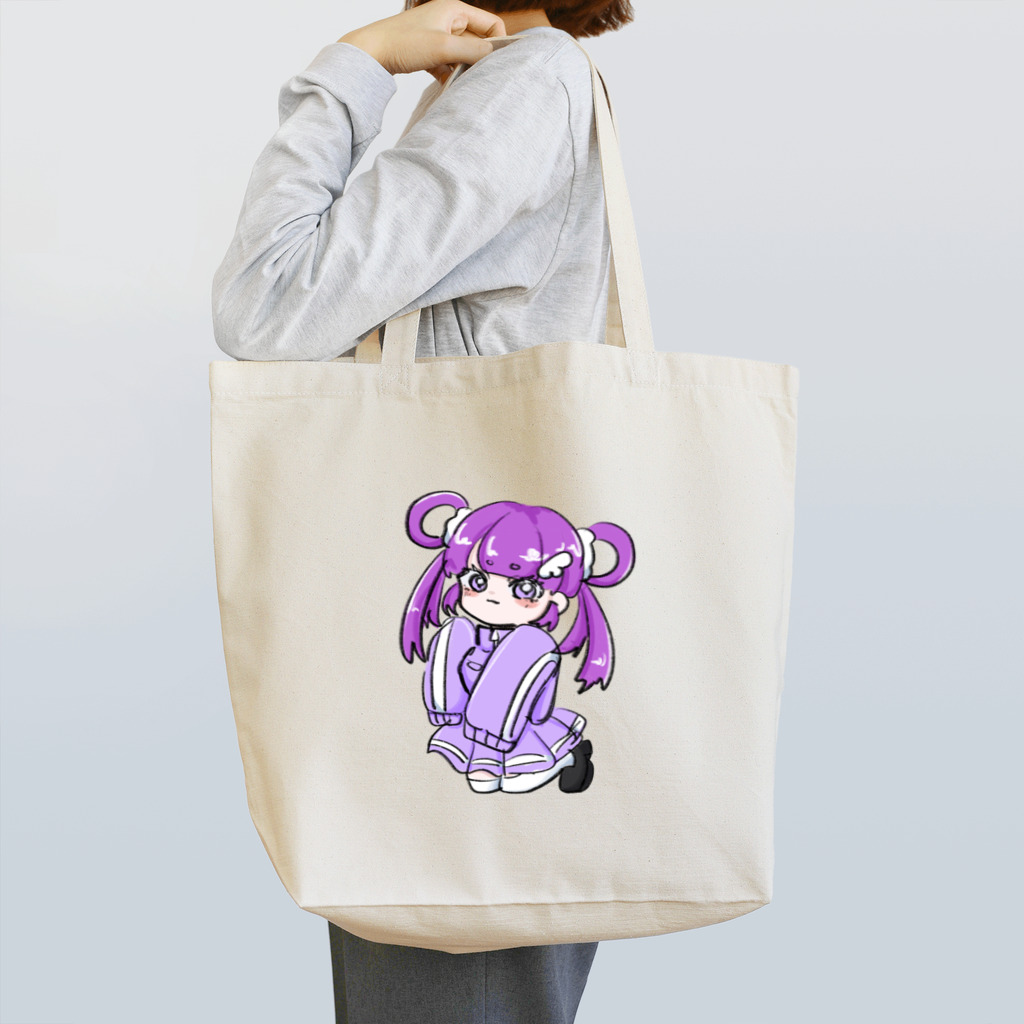 海蘭の紫ジャージちゃん(透過) トートバッグ