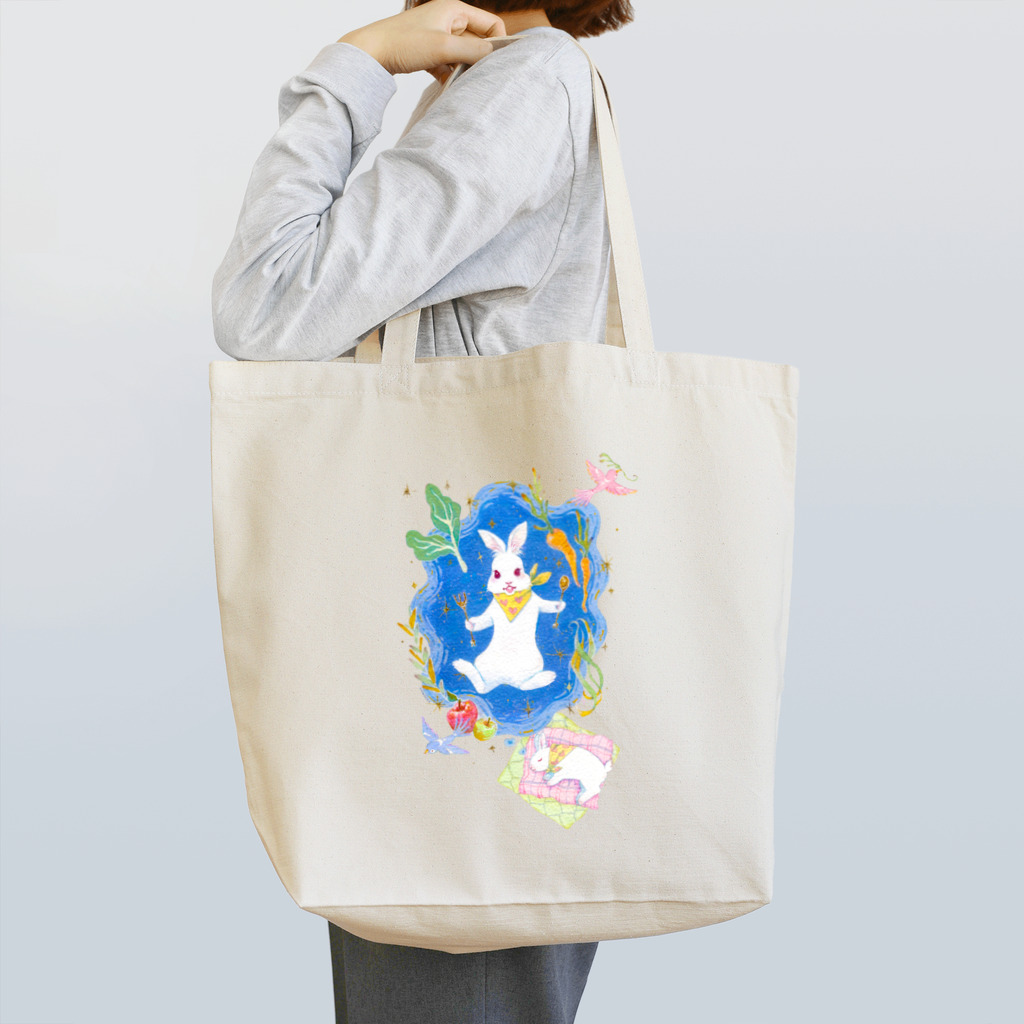 Coromoa Illustrationの宇宙ディナーに夢中 Tote Bag