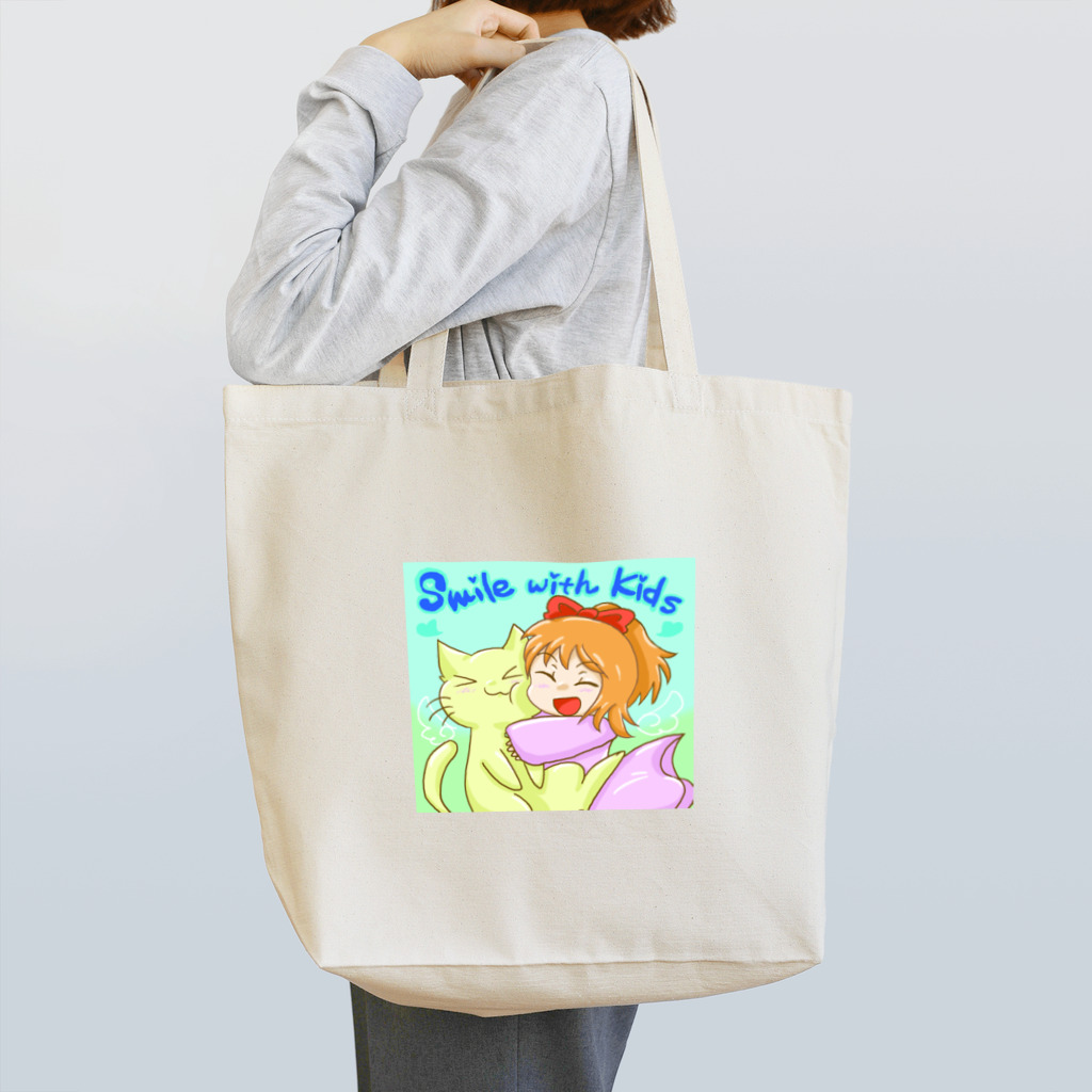 つゆだくのSmile With Kids Tote Bag