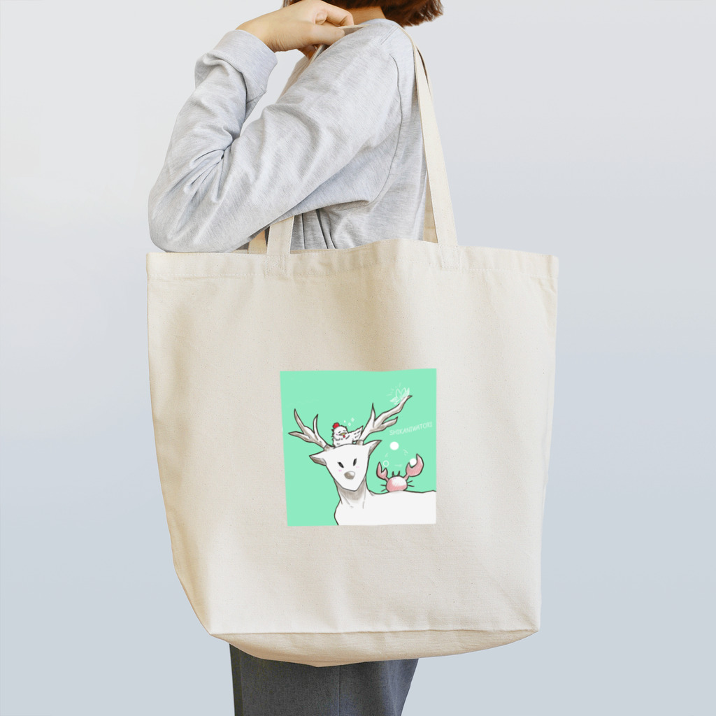 lenteのしか→かに→にわとり Tote Bag