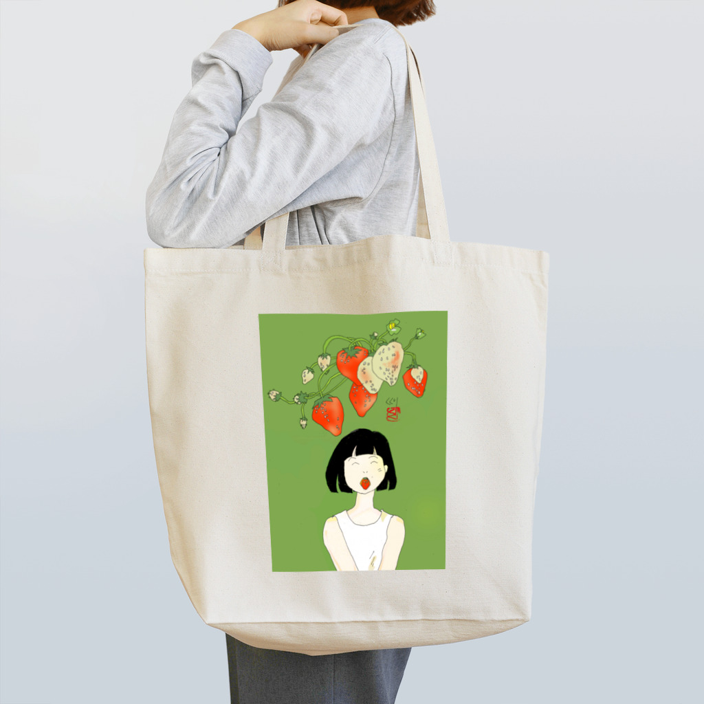 kukuri1957のお店のい・ち・ご Tote Bag