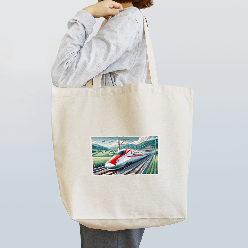 鉄道サークルNGO　レールの響きオリジナルズの新幹線　こまち号 Tote Bag