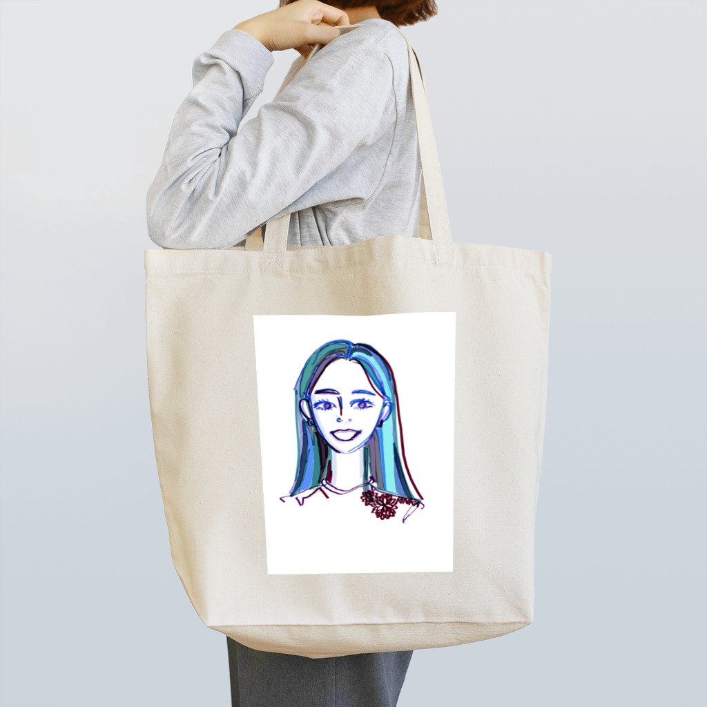 あくびの海の女神 Tote Bag