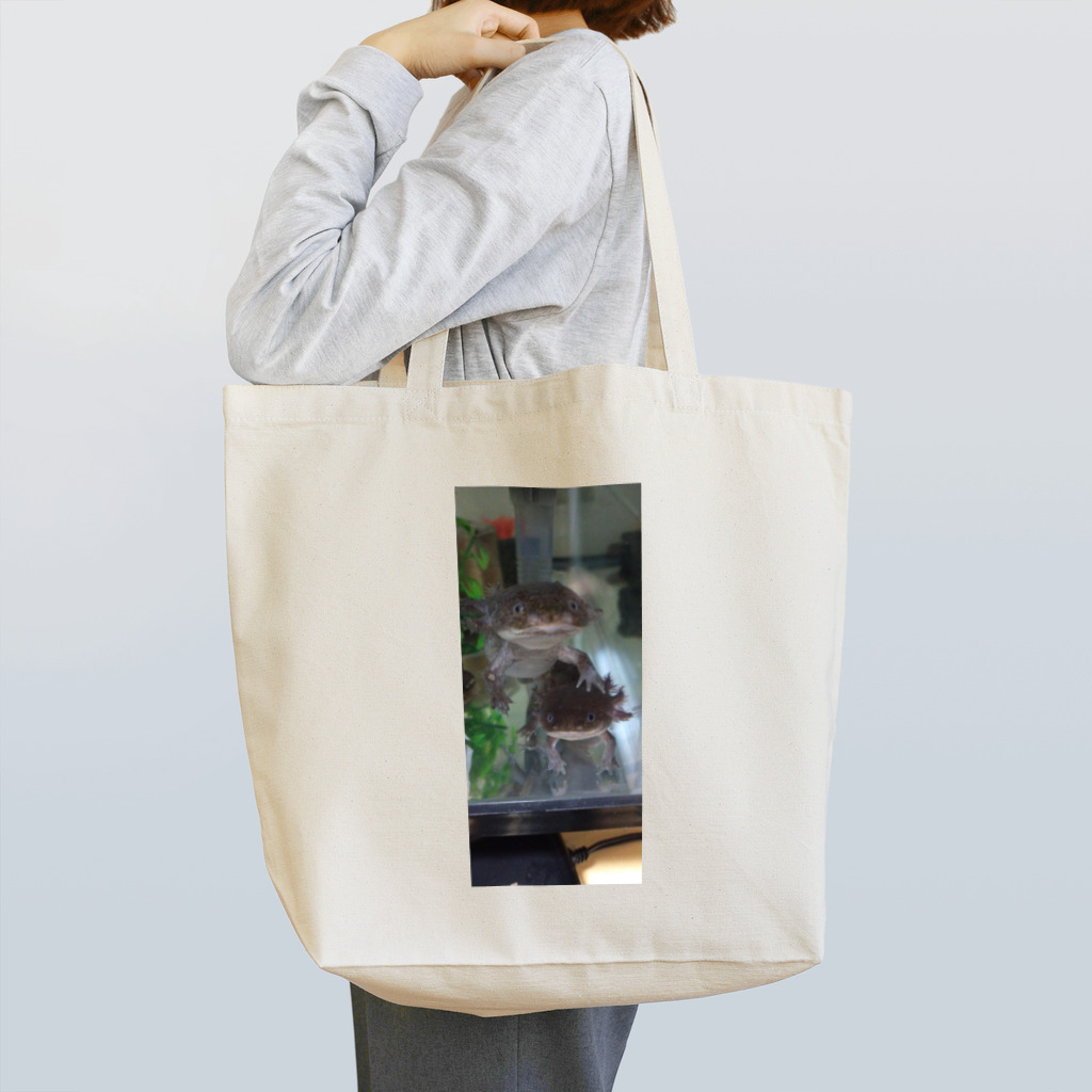 sorasora-のウーパールーパー　仲良しコンビ Tote Bag