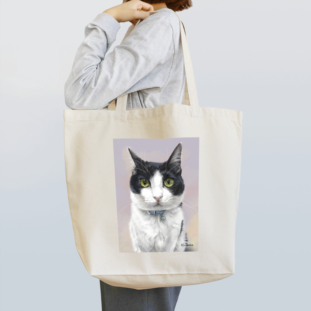 kinako-japanのハチワレ　凪ちゃん Tote Bag