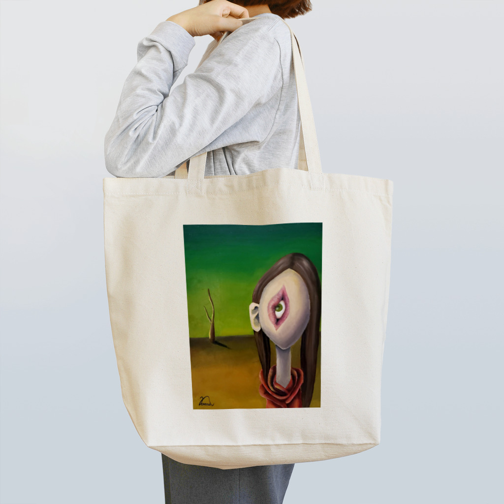 なかがわ寛奈の「花と女」 Tote Bag