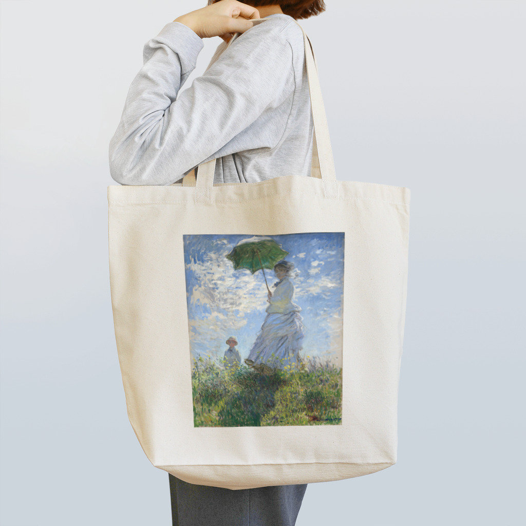 Dartroomの散歩、日傘をさす女　クロードモネ Tote Bag