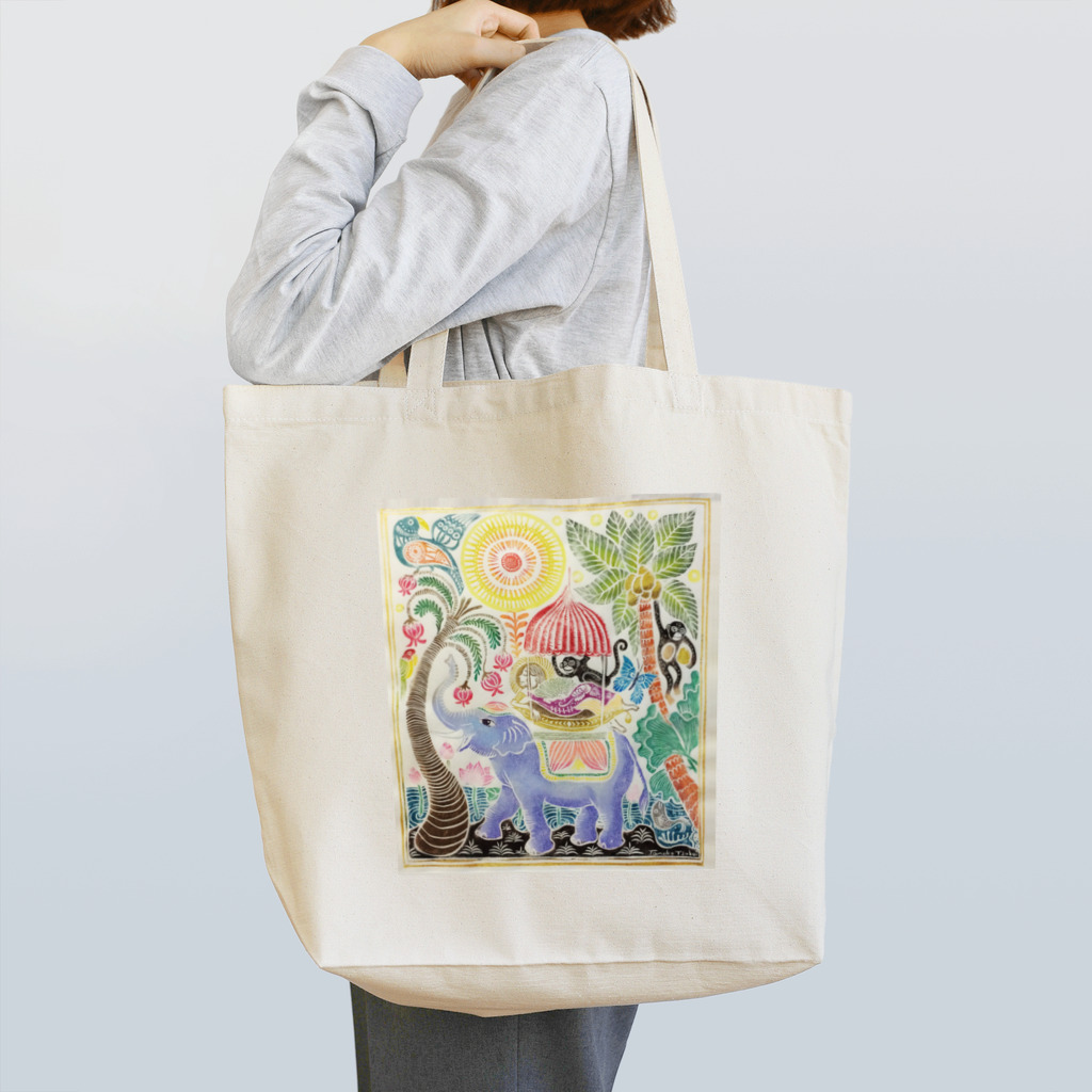 津久井智子のJalan Monkey Forest Tote Bag