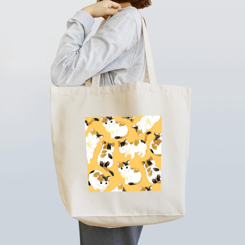 さとろくの三毛猫トート Tote Bag