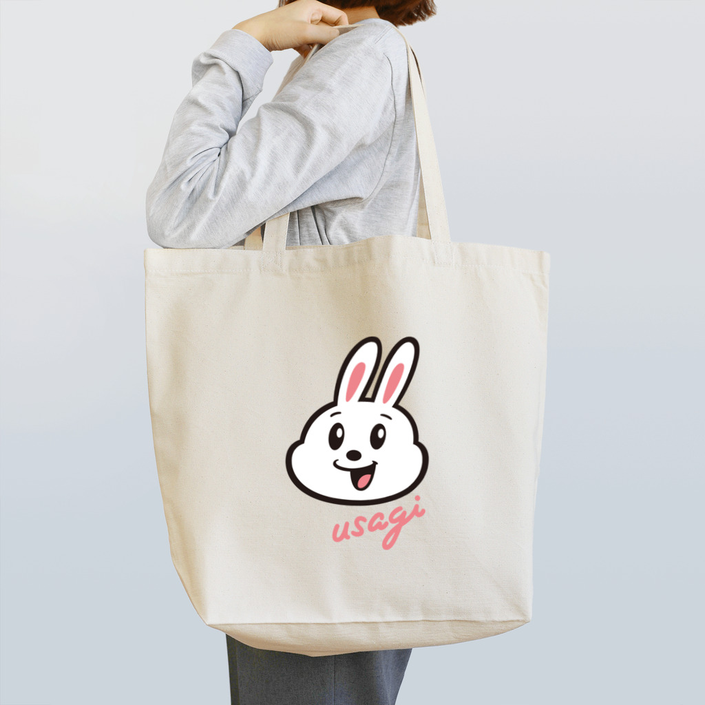 『卯のえほん』   〜えほんカフェ「うさぎの絵本」のオンラインショップ〜の｢usagi｣トートバッグ Tote Bag