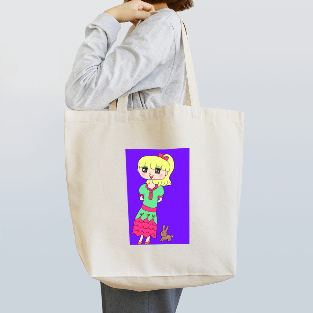 ドキドキ星人の金髪の女の子 Tote Bag