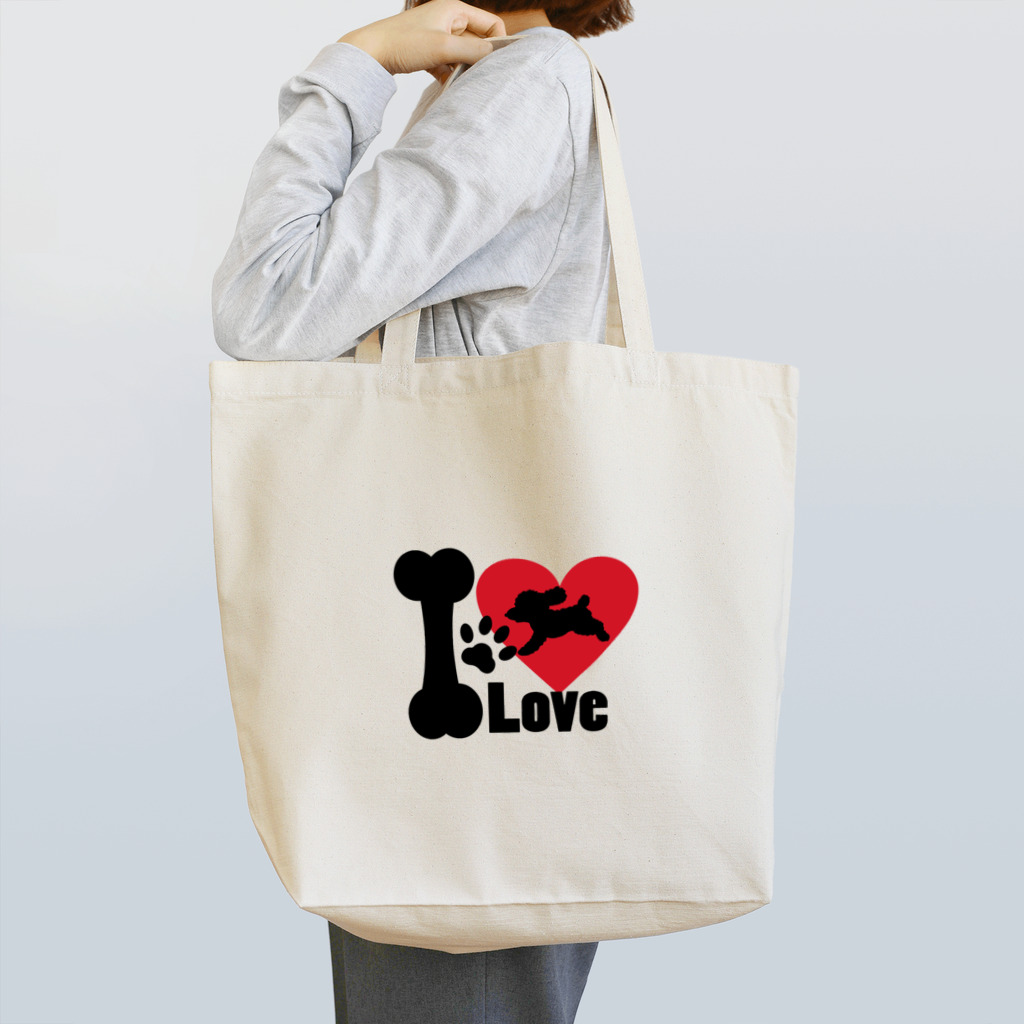 MEIKO701のI Loveプードルトートバッグ Tote Bag