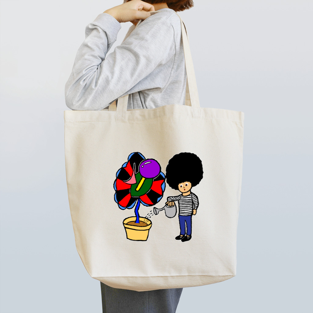 ツンデレボーイズの謎の巨大花 Tote Bag