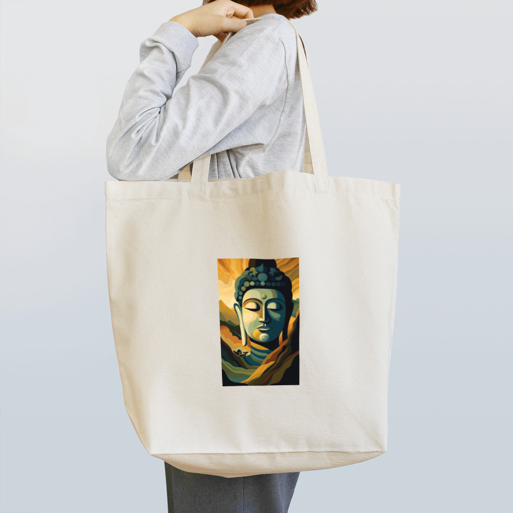 癒し屋（iyashiya）のMeditation buddha Tote Bag