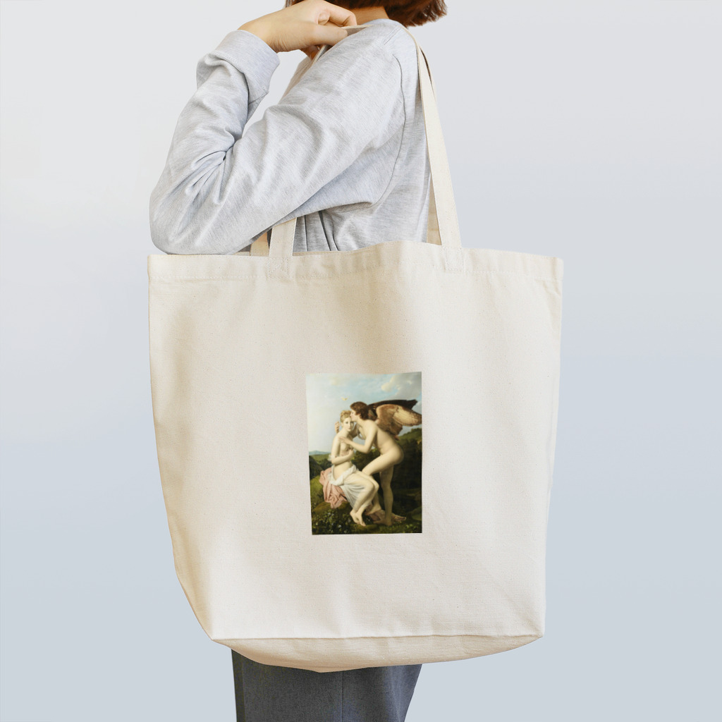 夢見る西洋絵画のフランソワ・ジェラール「プシュケとアムール」 Tote Bag