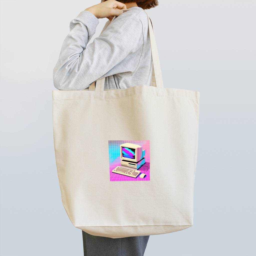 ワンダーワールド・ワンストップの懐かしい90年代のコンピューター Tote Bag