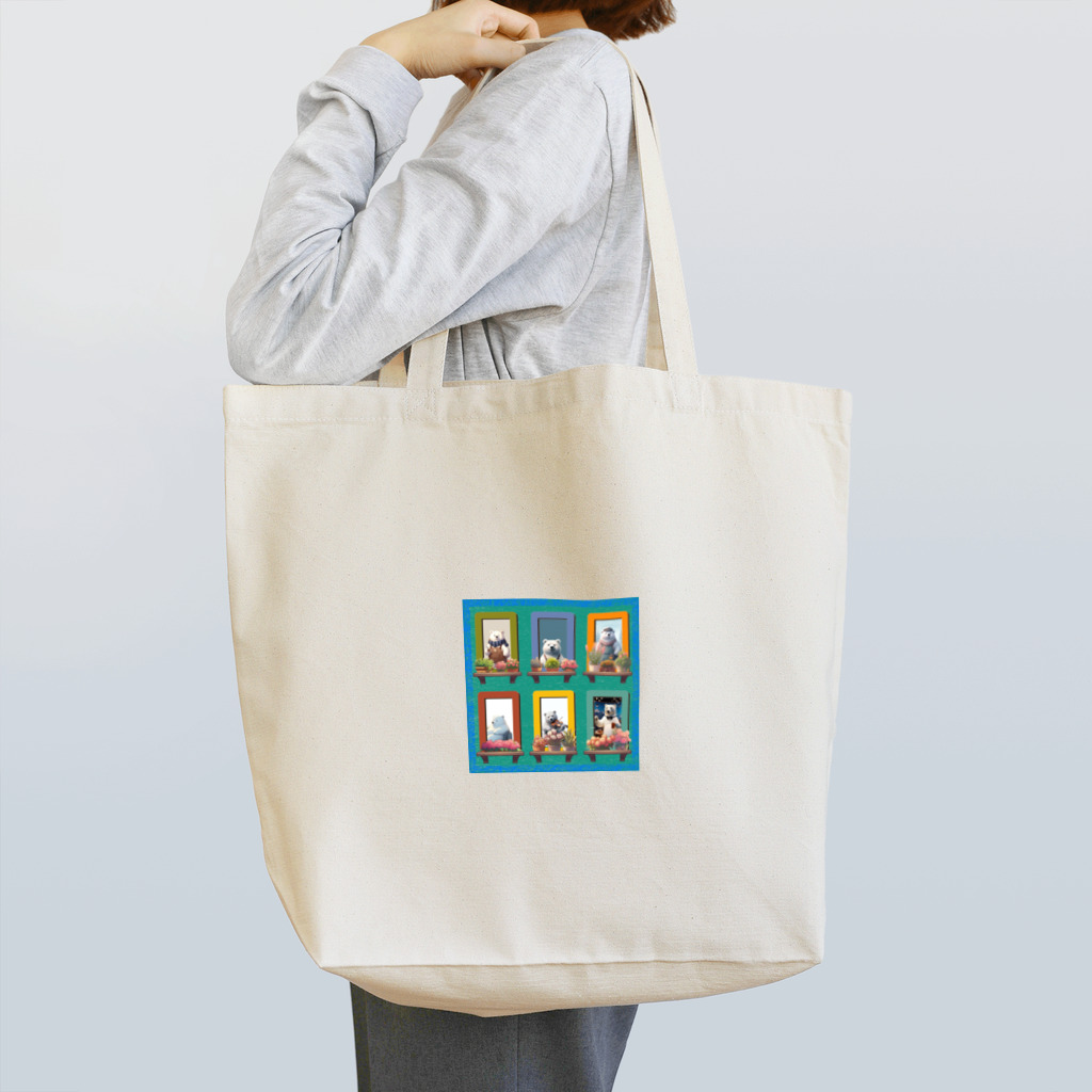 ほかほかしろくまのあったかざっかやのカメラマンしろくまジェフ02 Tote Bag