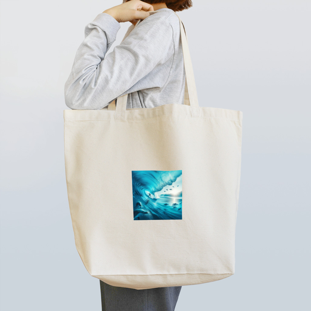 Lovers-chapelのサーファーと海 Tote Bag