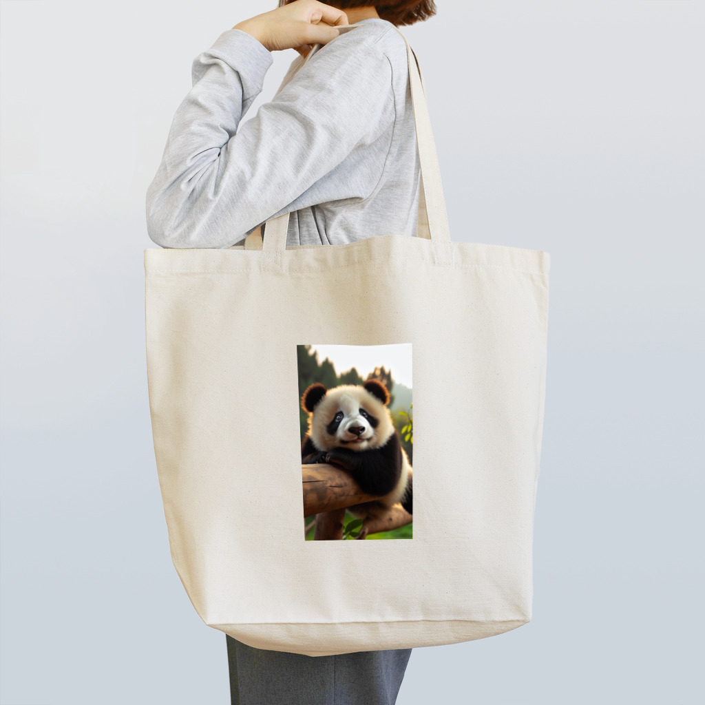 mintmoonのタレ目のパンダちゃん Tote Bag