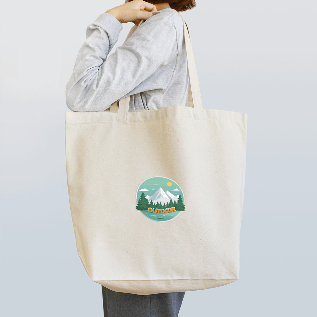 ファンシーTシャツ屋のアウトドアーワッペン Tote Bag