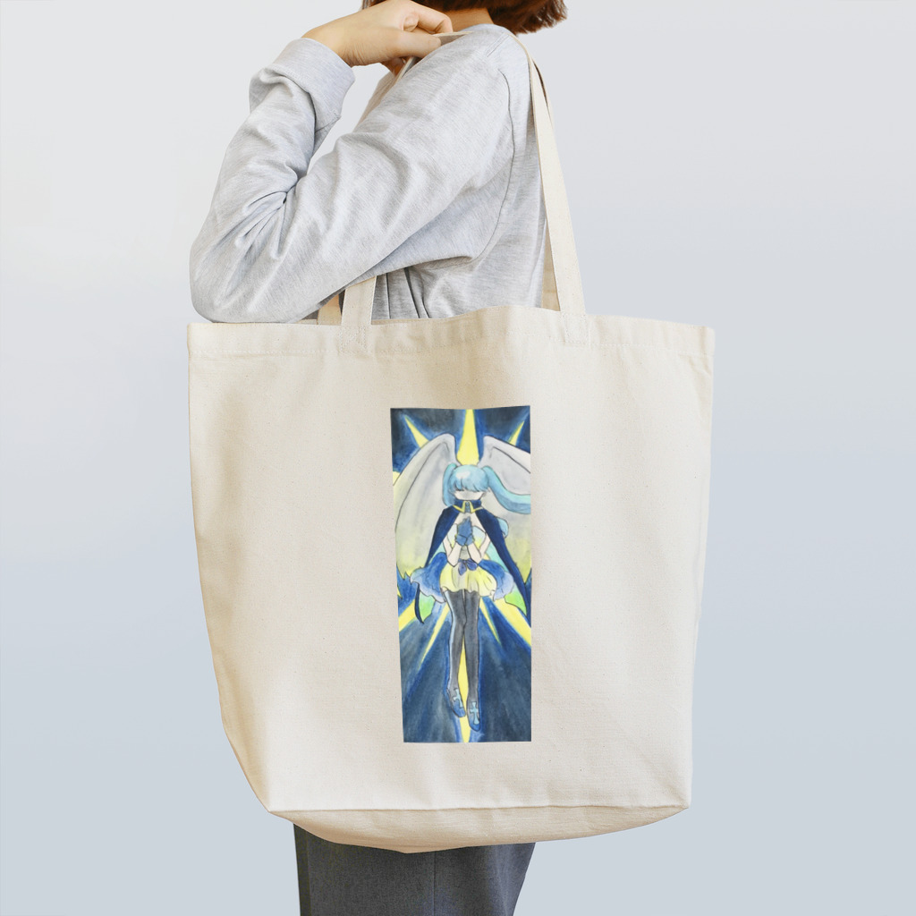 琉璃色クリエイトの蒼の天使（祈り） Tote Bag