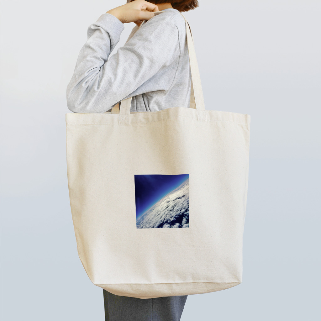 fullmoonの飛行機からみた地球 Tote Bag