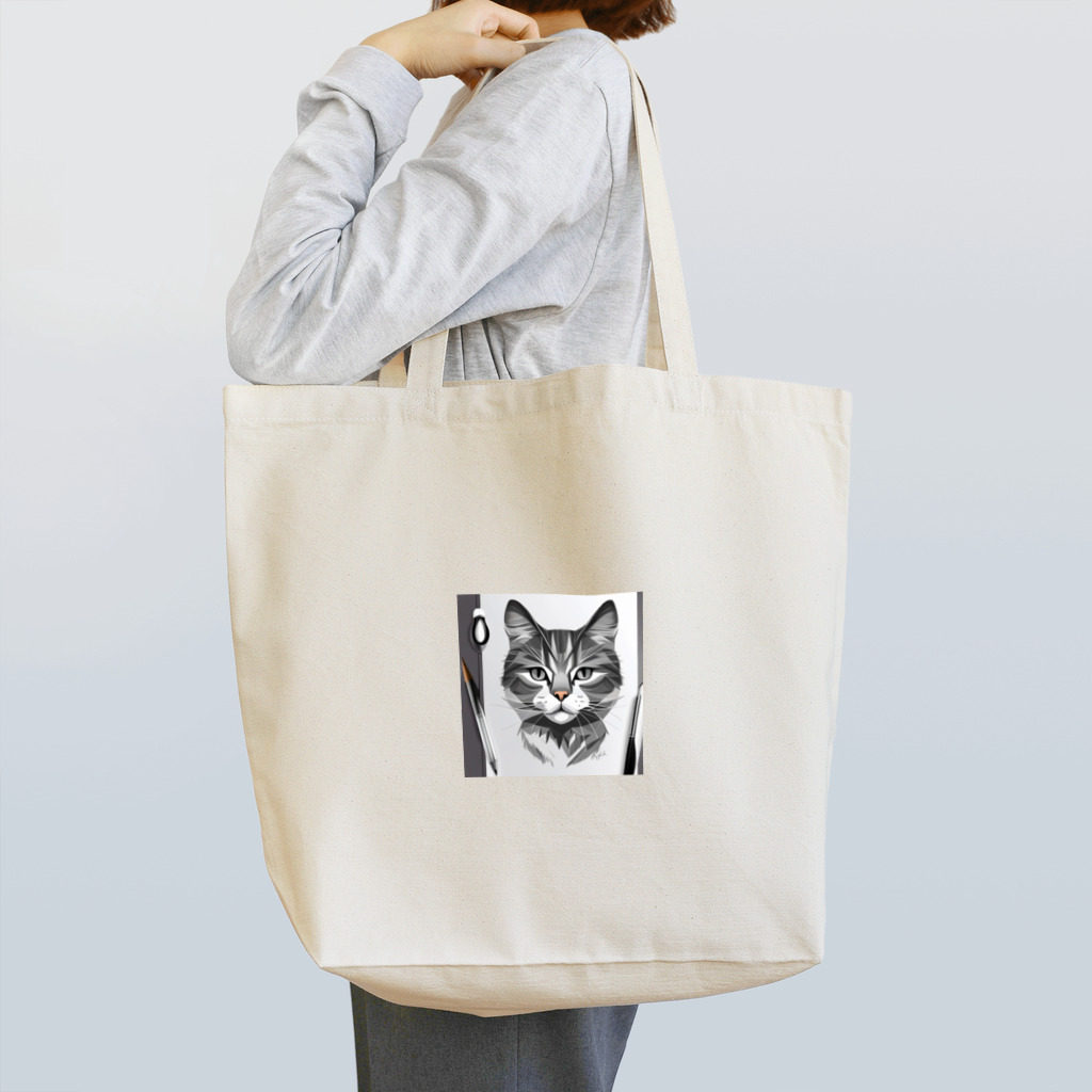 teru8376のイラスト　猫 Tote Bag