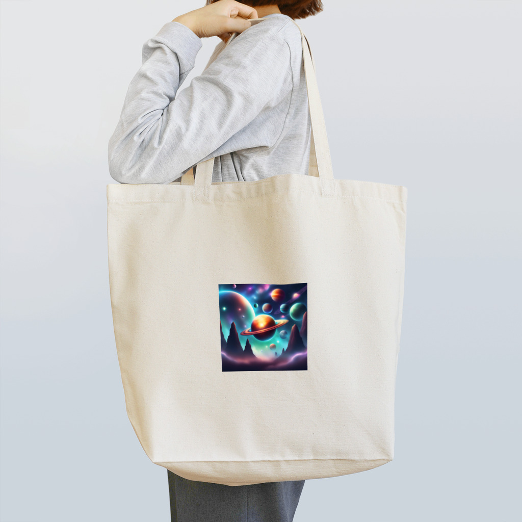 usinikuの宇宙に浮かぶ惑星 Tote Bag