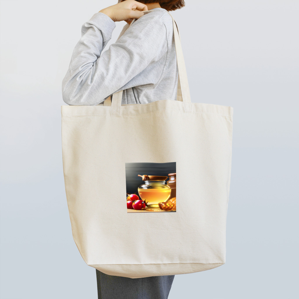 honeyショップのはちみつと果物 Tote Bag