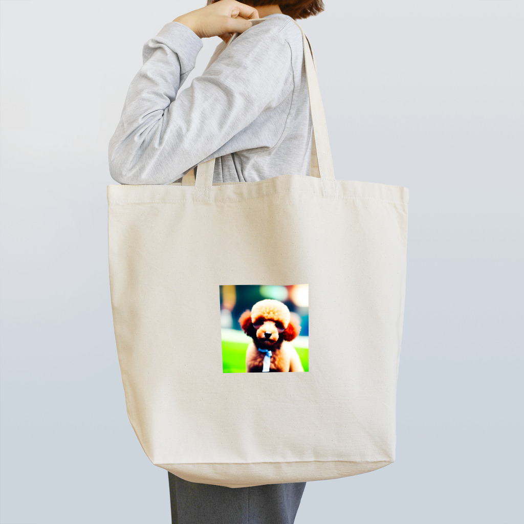 いこいの広場の可愛いトイプードル Tote Bag