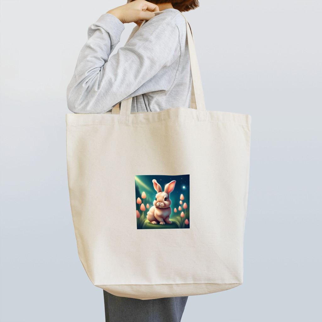 あゆあゆちゃんねるの可愛いうさぎのイラストグッズ Tote Bag