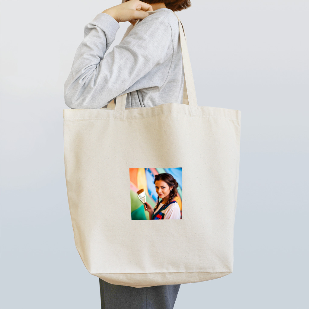Stylishのアートな女性 Tote Bag