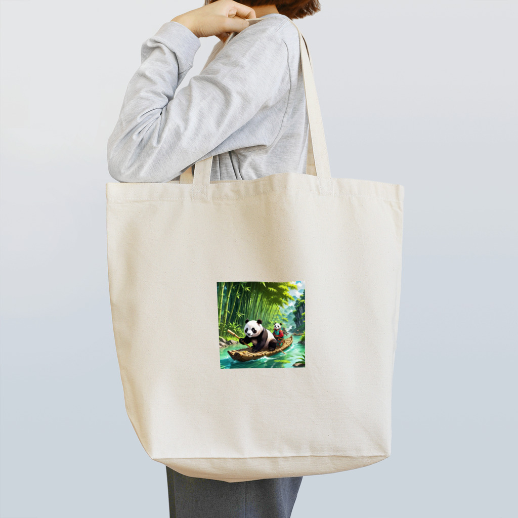 nagisa_riumanの冒険パンダ Tote Bag