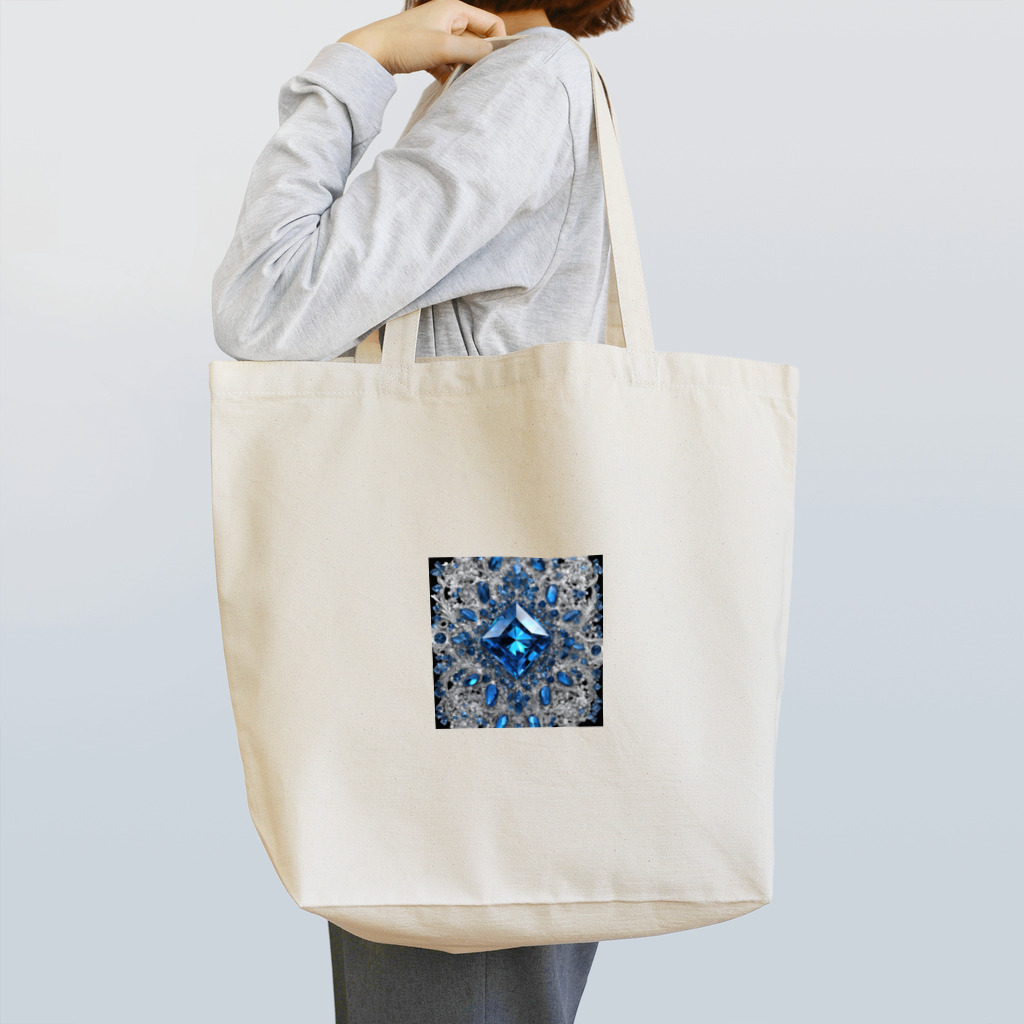 G-EICHISの宝石の様に輝くブルークリスタル Tote Bag